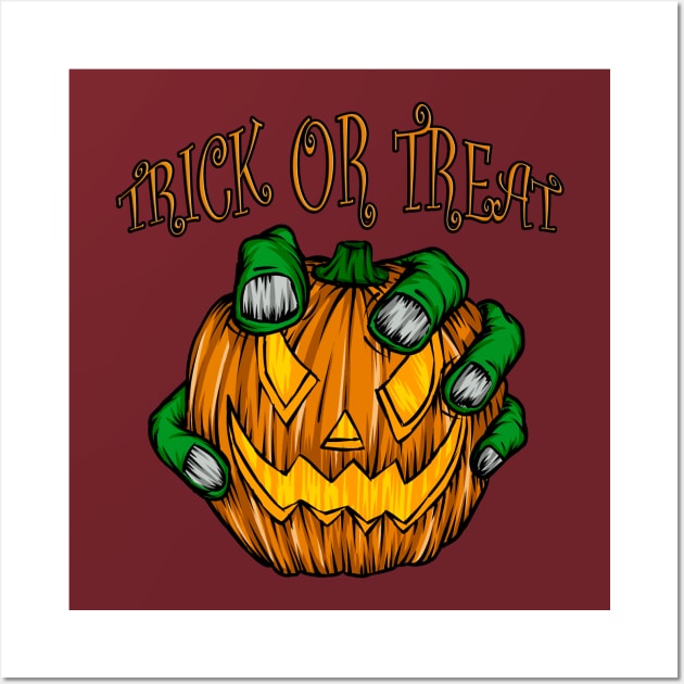 trick or treat Wall Art by Amartwork